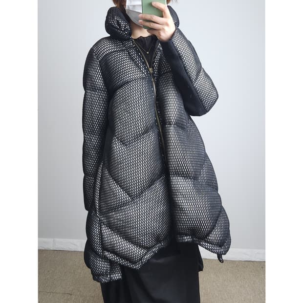 홀 언발 덕다운 패딩