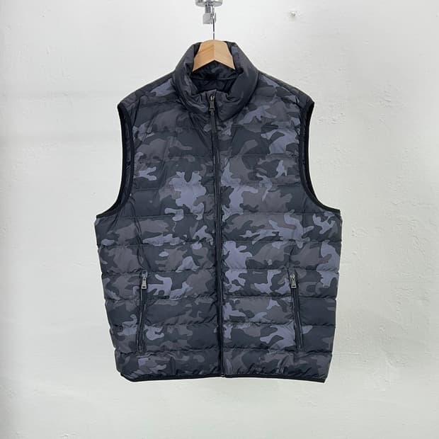 폴로 랄프로렌 카모 플라쥬 패커블 다운 패딩 베스트