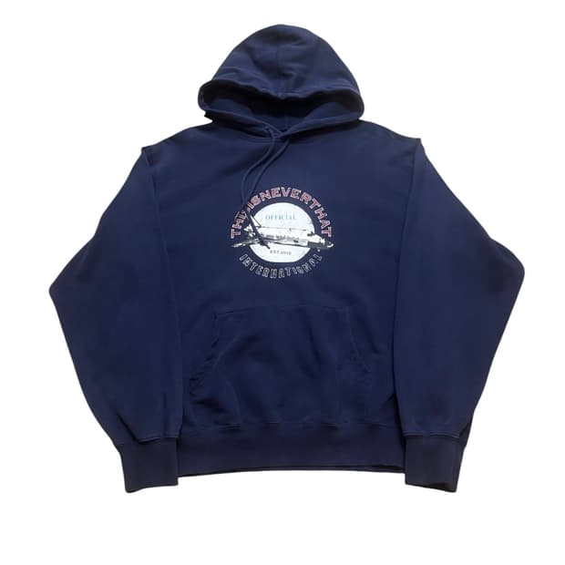 디스이즈네버댓 빈티지 우주선 후디드 스웻 셔츠