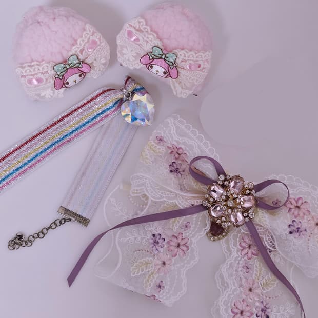페어리계 마이멜로디 초커 로리타 브로치