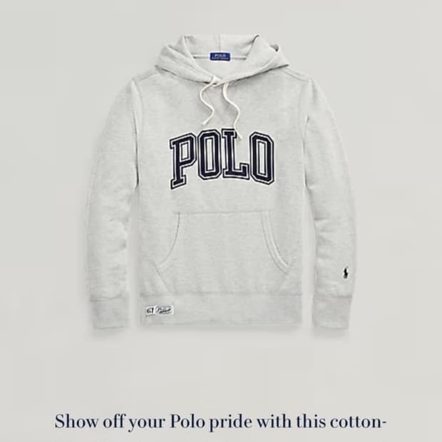 폴로 아플리케 후드티
