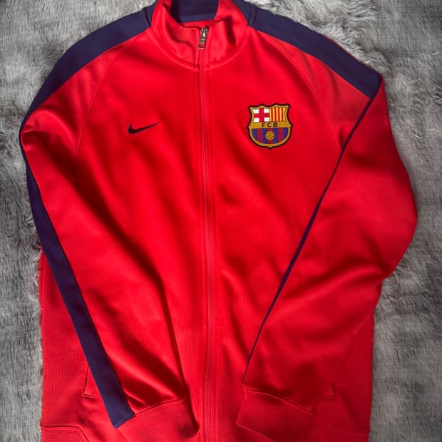 나이키 바르셀로나 축구 져지 트랙탑 M