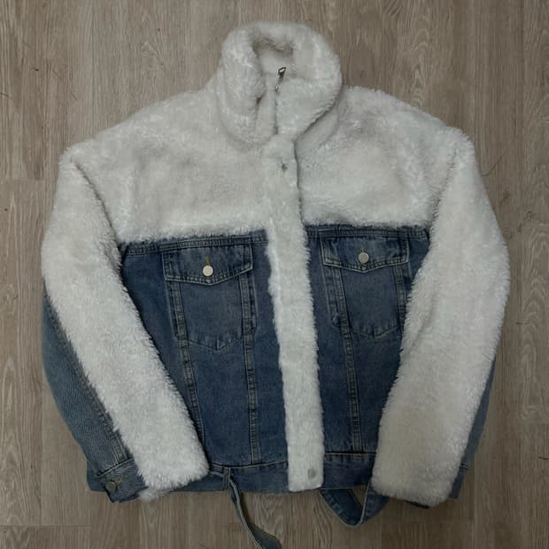 양털 뽀글이 데님 청자켓 M/95
