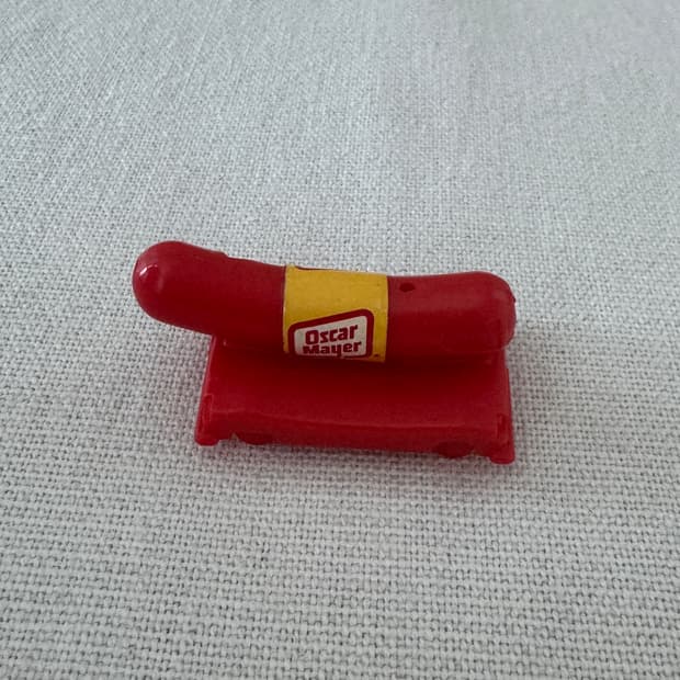 90s 맥토이 맥도날드해피밀 빈티지토이 장난감 / 웃고있는 소세지