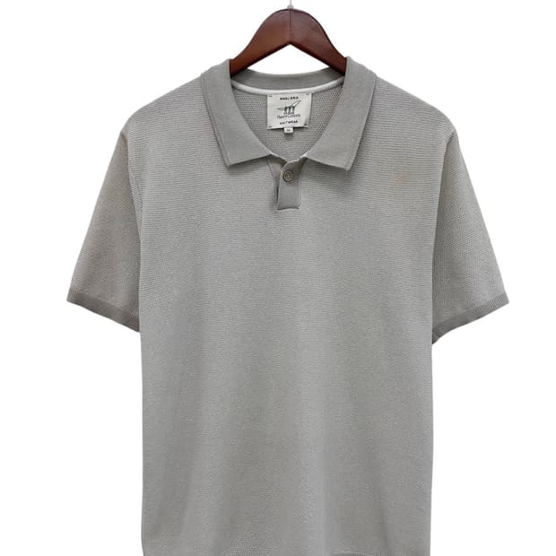 헨리코튼 니트 반팔 웜그레이 (50,XL) 