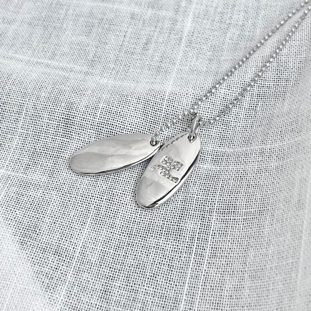 00s Courreges 꾸레쥬 더블 펜던트 목걸이