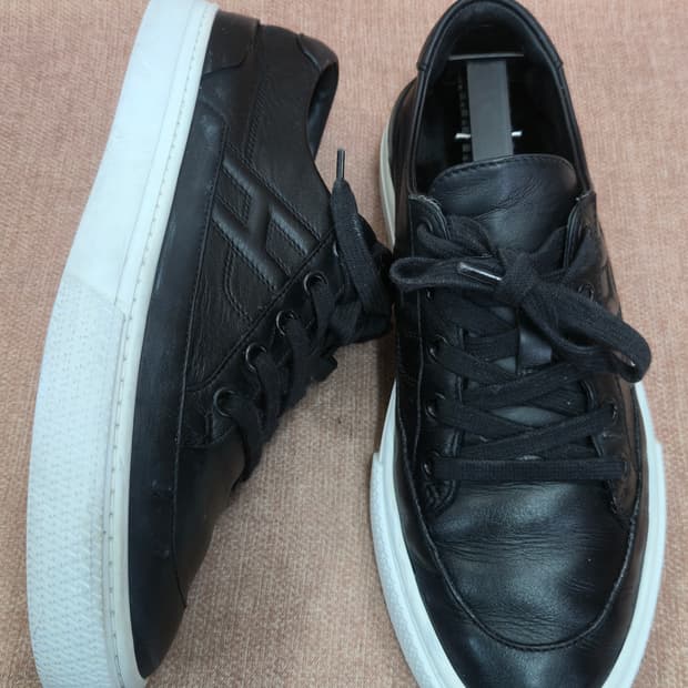 에르메스 정품 240mm-  딥 스니커즈 카프스킨 & 누아