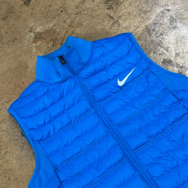 [정품/95,m] 나이키 골프 블루 패딩 조끼 b16