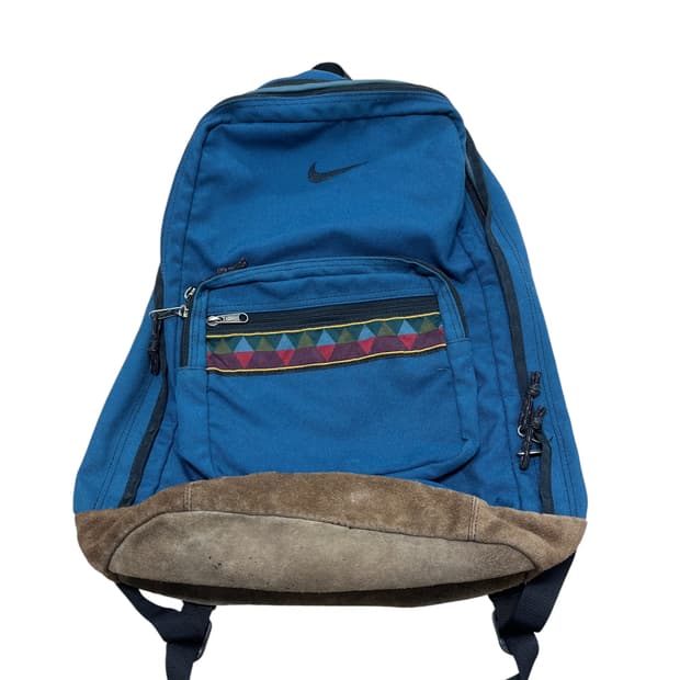 00s 나이키 트라이벌 패턴 스웨이드 백팩