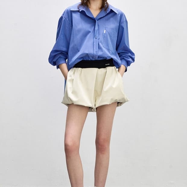 새 시스템 춘하추 루즈박시핏 스트라이프 남방블라우스 F