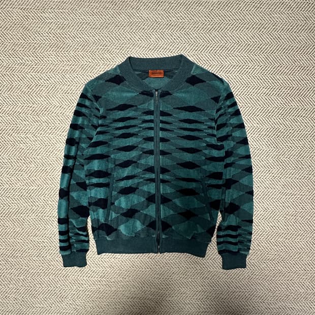 MISSONI italy made zipup knit cardigan