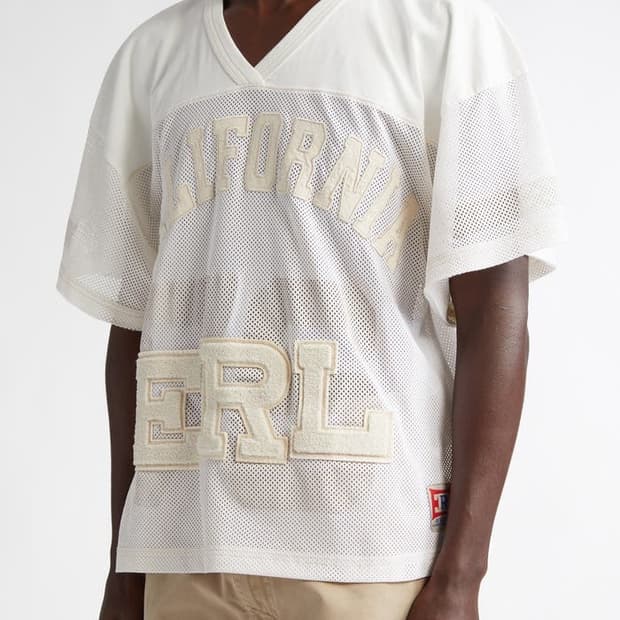 [M]이알엘 ERL 캘리포니아 76 매쉬 풋볼 티/화이트