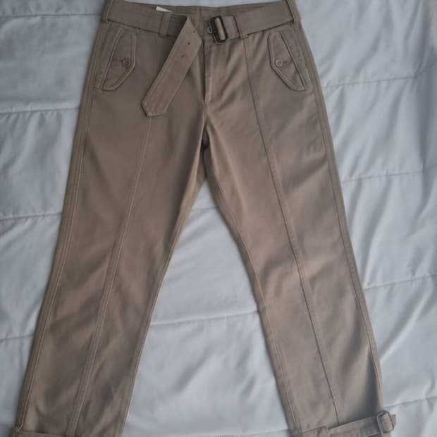 Dries van noten waist belt work pants 48