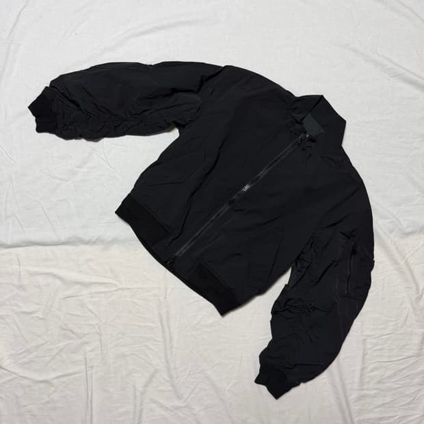 쿠어 스탠드 카라 MA-1 봄버 (블랙/M)