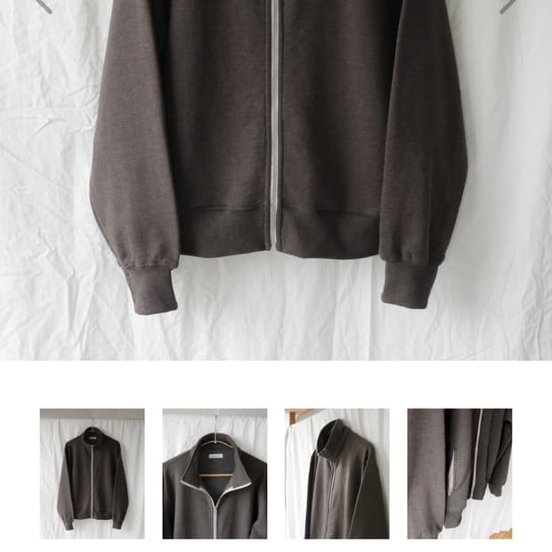 씨솔트 스웻 집업 브라운 2,3