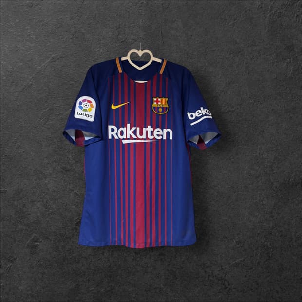 17-18 바르셀로나 홈 리그 메시 유니폼