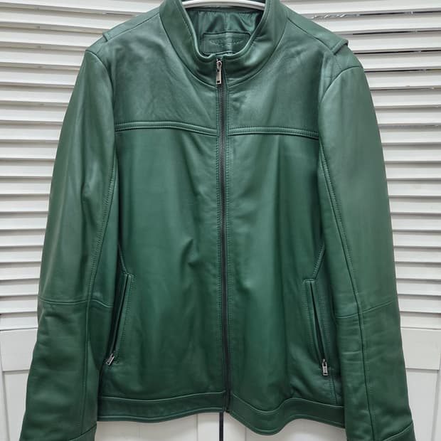 폴리스 딥그린 양가죽 자켓