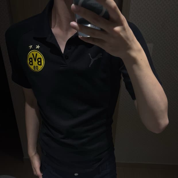[S/95] 푸마(PUMA) x 보루시아 도르트문트(BVB) 기능성 카라