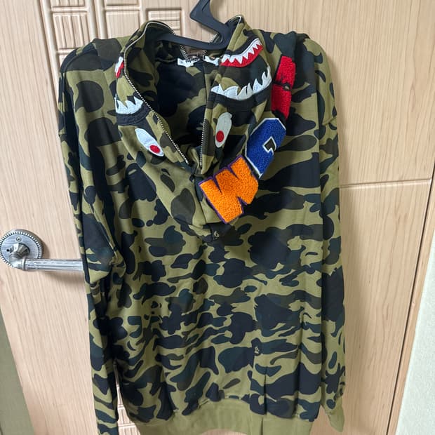 베이프 녹계 샤크후드