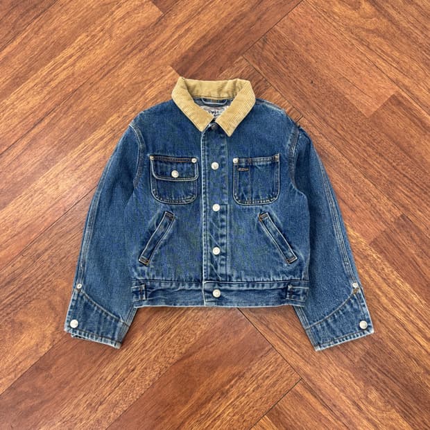 6size 폴로 랄프로렌 폴로키즈 90s 데님 덩가리 자켓 