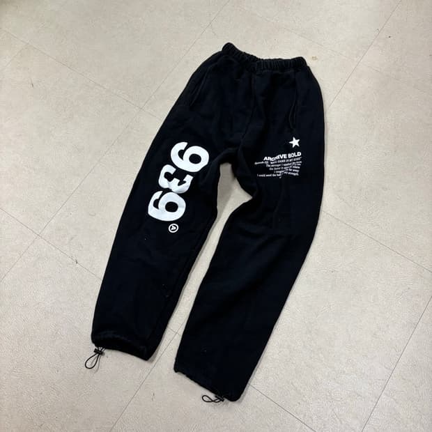 아카이브볼드 939 블랙 스웻 팬츠