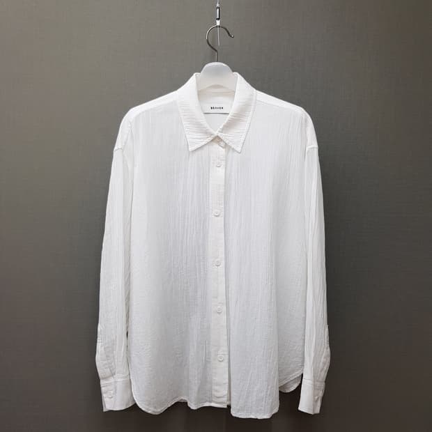 BEAKER 비이커 2024 코튼 린넨 루즈핏 셔츠 F사이즈