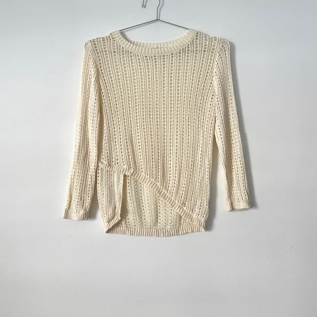 Net punching open knit / ivory