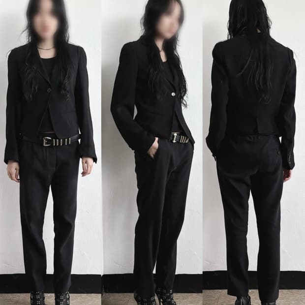 앤드뮐미스터 써머울 수트 셋업