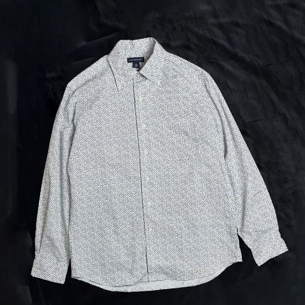 일본빈티지 LANDS END 플라워패턴 셔츠