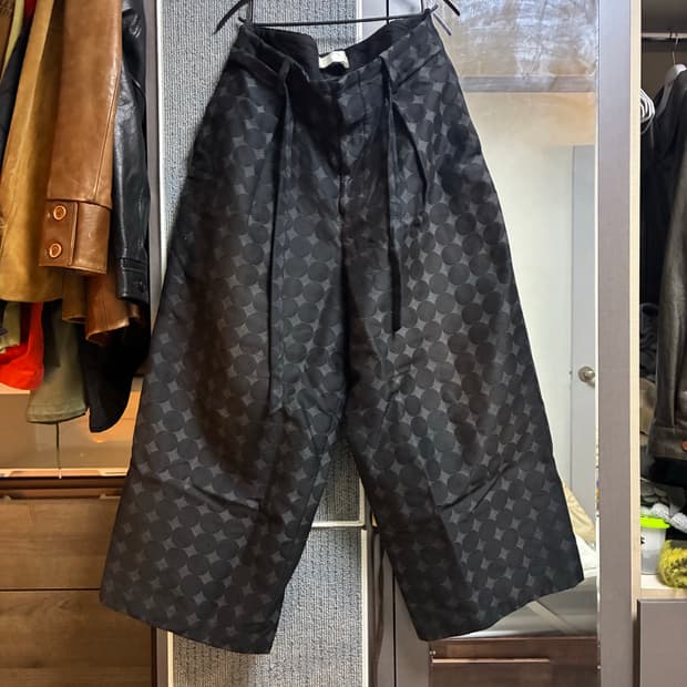 도쿄컬렉션브랜드 에토센스 도트패턴 와이드 팬츠(30-32)