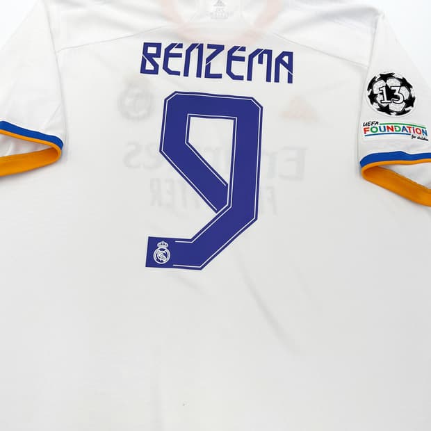 아디다스 21-22 레알 마드리드 홈 챔스 파이널킷 벤제마