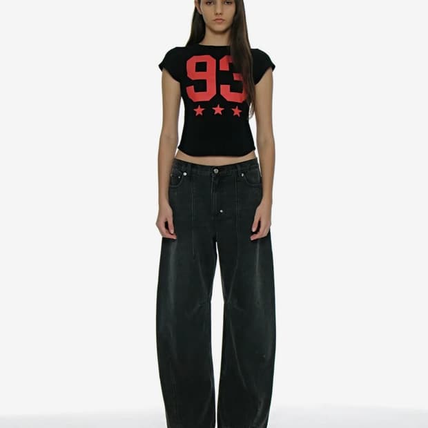 워시드 라운딩 진_블랙