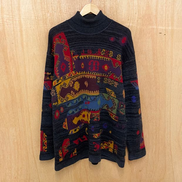 KENZO ethnic navajo knit 겐조 에스닉 나바호 니트
