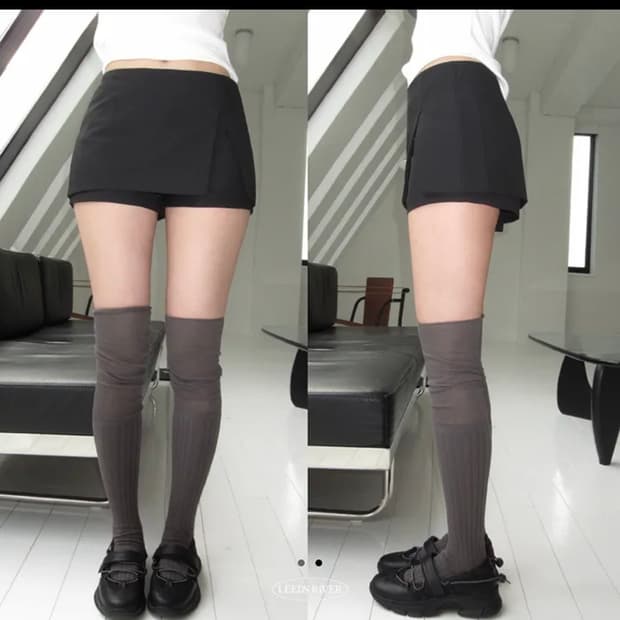 에이블리 로우사이드 미니스커트팬츠
