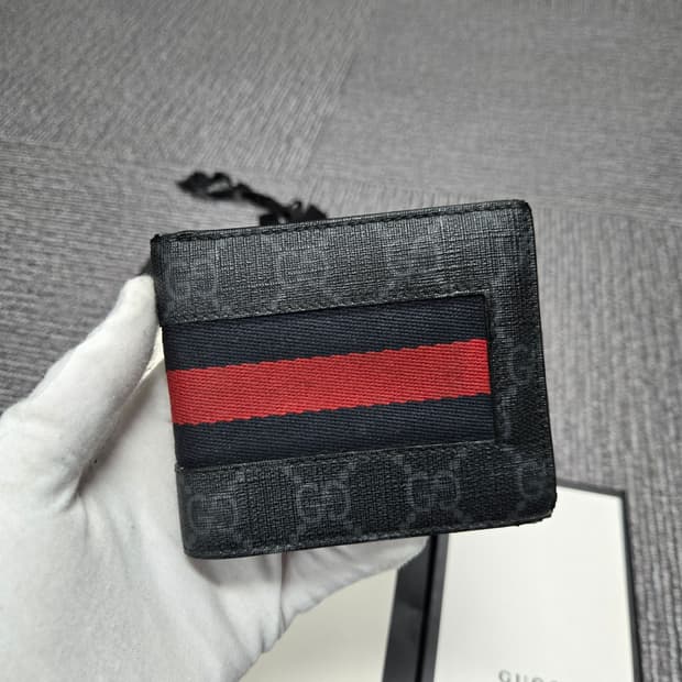 [특가][정품] 구찌 웹삼선 반지갑