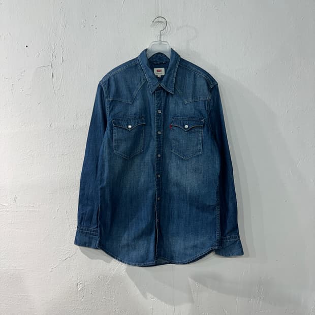 리바이스 웨스턴 데님 청남방 S