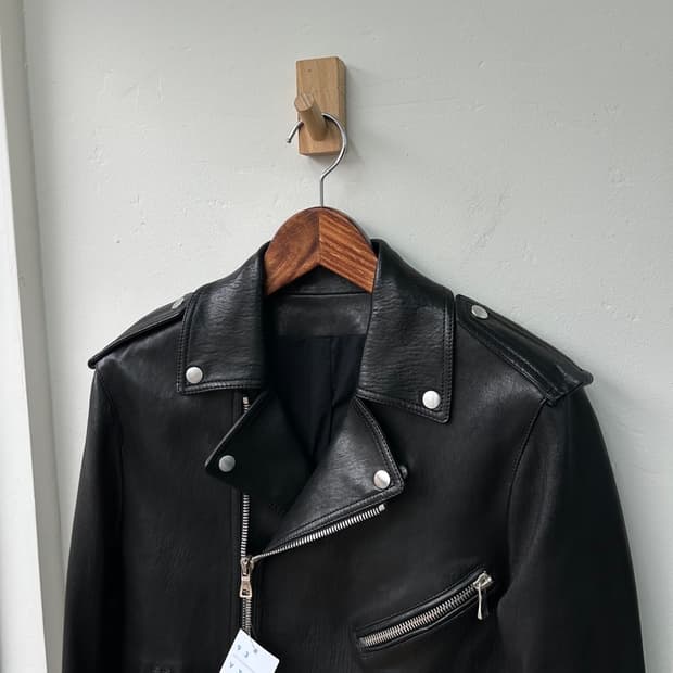 15908 - 발망 레더 라이더 자켓