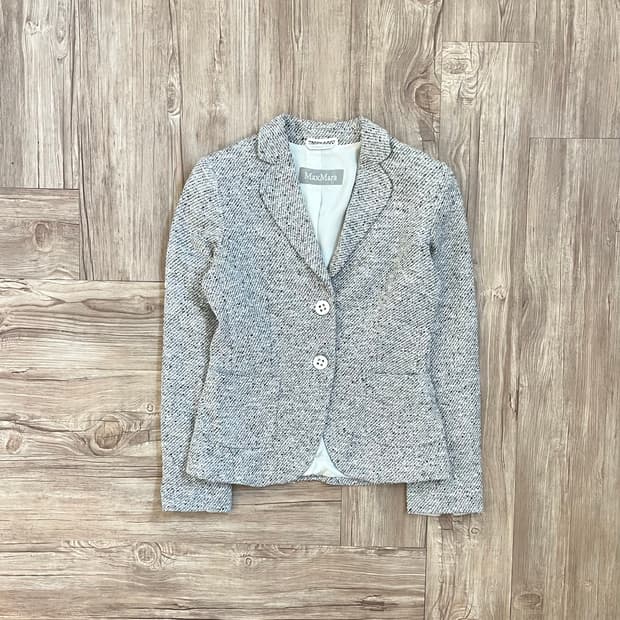 막스마라 눈꽃 트위드 자켓 