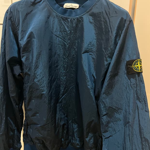 스톤아일랜드 나일론블루 맨투맨 L