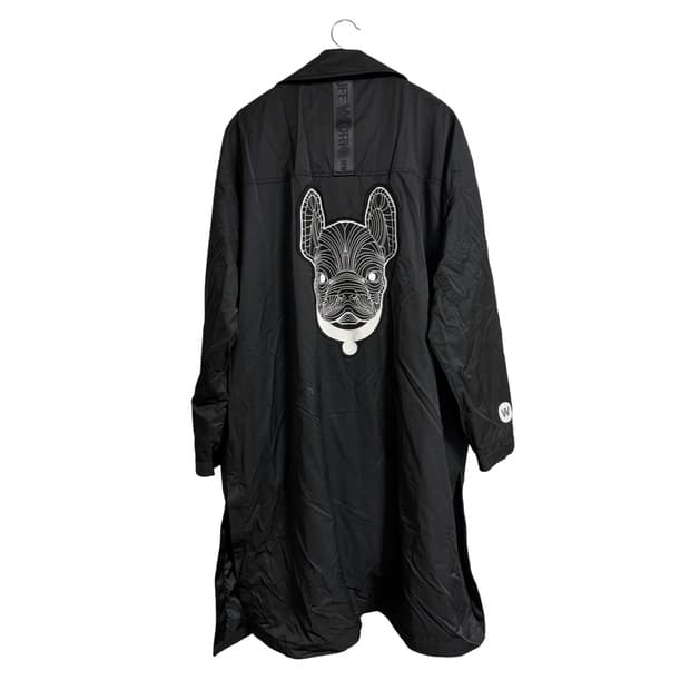 라이프워크 불독 백그래픽 롱 코치 자켓