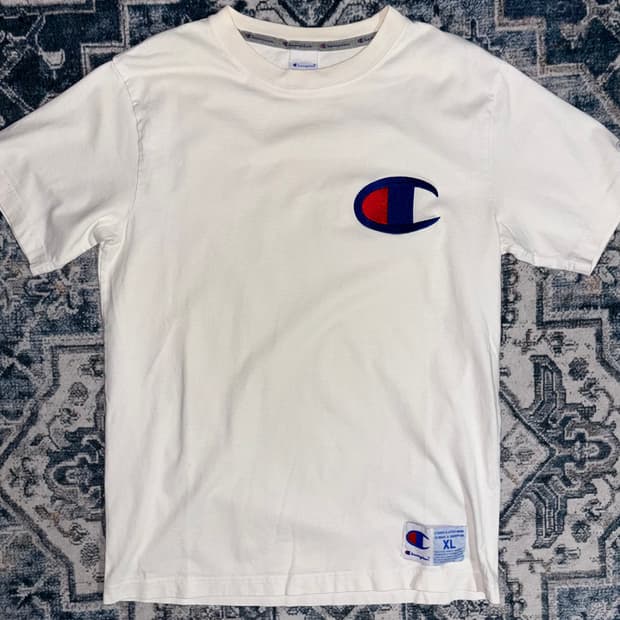 Champion 빅로고 올드스쿨 반팔 티셔츠