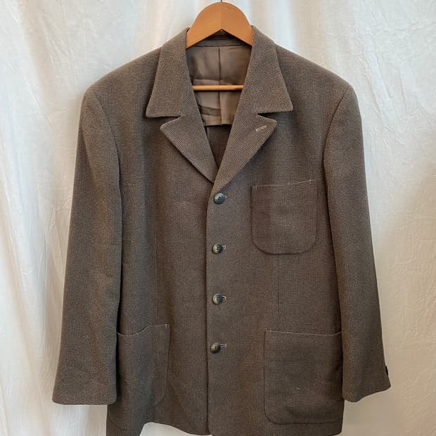 브라운 포켓 블레이저(MEN M)