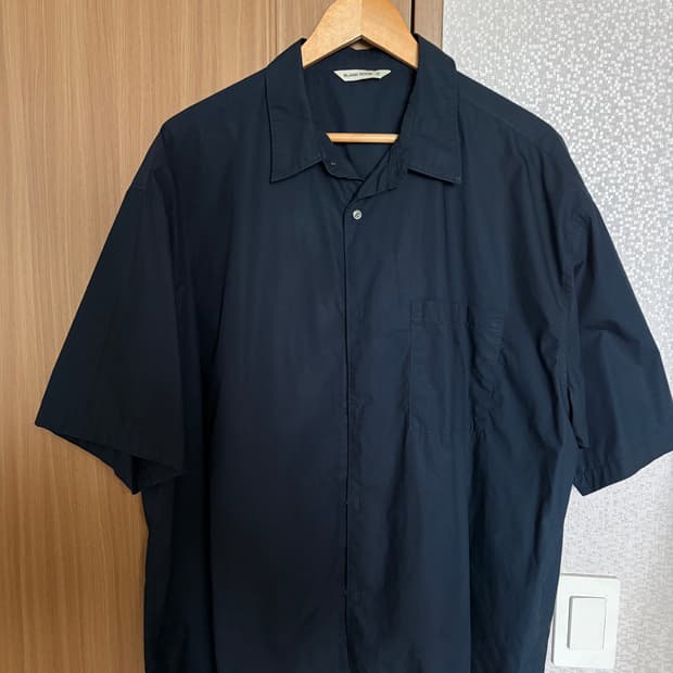 블랭크룸 하프셔츠 [네이비, 4]