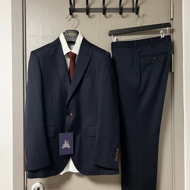캠브리지 멤버스 남성 다크 네이비 정장