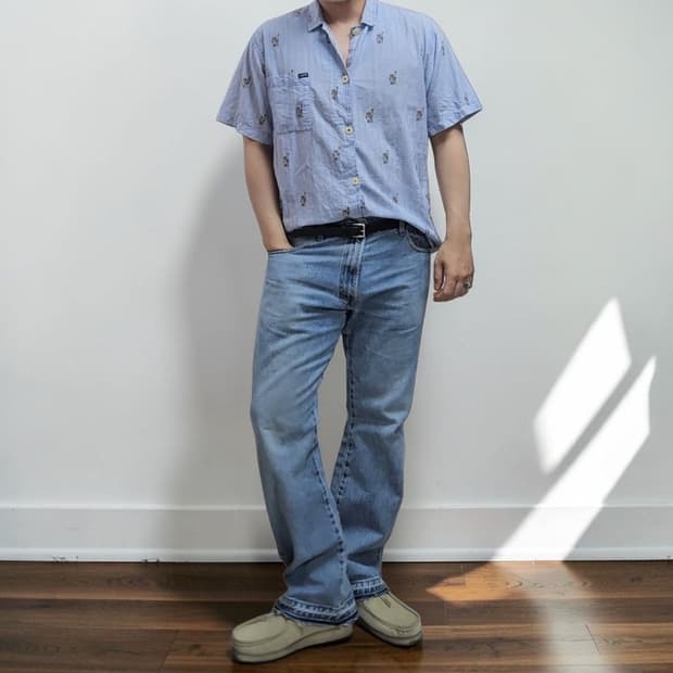 폴로 랄프로렌 시어서커 파자마 셔츠 M M0288