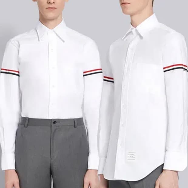 [5사이즈] 톰브라운 암밴드 셔츠 화이트