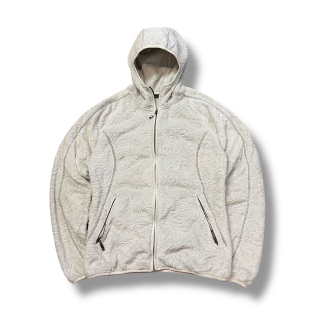 살레와 (W) 페이즐리 패턴 후드 플리스 트레킹 재킷