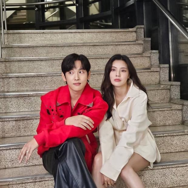 [L] 앤더슨벨 르망 울 블루종 레드