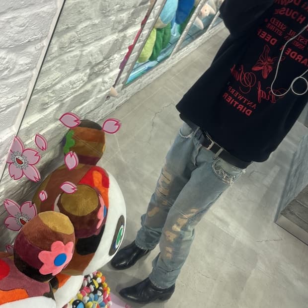 라프시몬스 버닝다운 후드티(L)