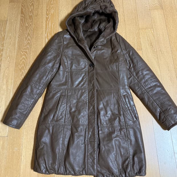 염소가죽 후드 코트 66